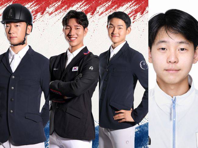 [사진] 왼쪽부터 강한수, 이동화, 김형호, 박흥수 / 대한체육회 제공
