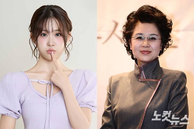 왼쪽부터 가수 김다현, 심수봉. 현컴퍼니 제공·윤창원 기자