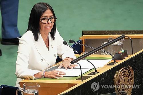 델시 로드리게스 베네수엘라 임시대통령 [UPI통신=연합뉴스]