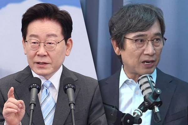 ▲이재명 대통령과 유시민 작가. 사진=ⓒ연합뉴스, 미디어오늘 유튜브. 디자인=안혜나 기자.