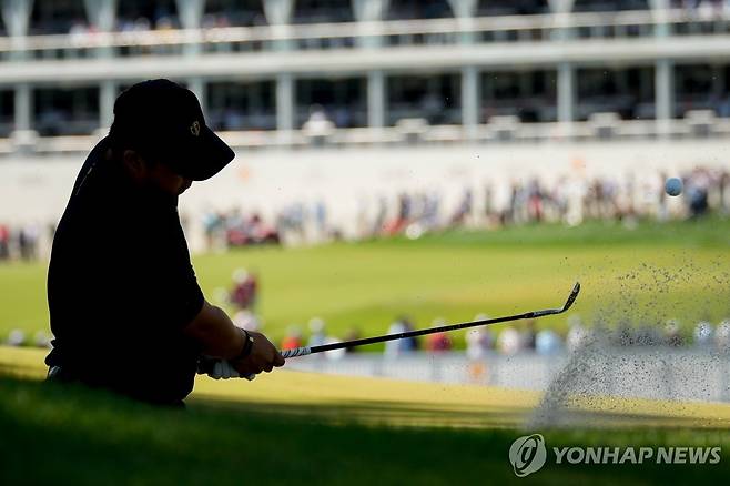 경기 펼치는 김주형 [AP=연합뉴스]