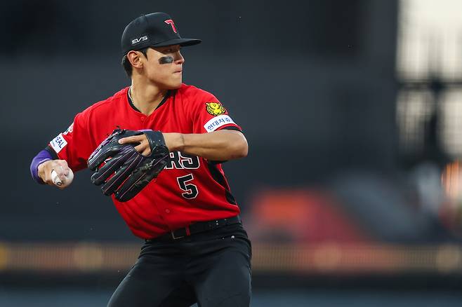 아시안게임을 마치고 주중 시리즈부터 합류하는 KIA 김도영. KIA 타이거즈 제공