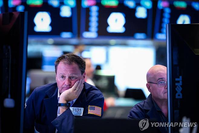 28일(현지시간) 뉴욕증권거래소(NYSE) [로이터=연합뉴스]