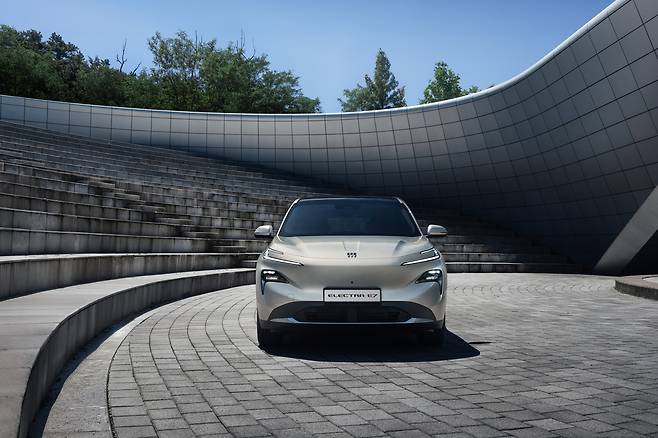 제너럴모터스(GM) 준프리미엄 브랜드 ‘뷰익’의 중형 PHEV SUV ‘일렉트라 E7’. &nbsp;사진=한국GM