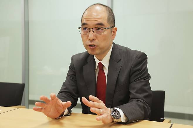 지난 14일 서울 서대문구 세브란스병원에서 건강한겨레 취재진과 인터뷰 중인 후쿠오카 히데노리 일본 고베대병원 당뇨병·내분비내과 교수. 세브란스병원 제공