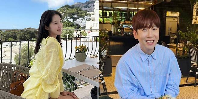 남창희(오른쪽)·윤영경 부부. 남창희·윤영경 인스타그램 캡처