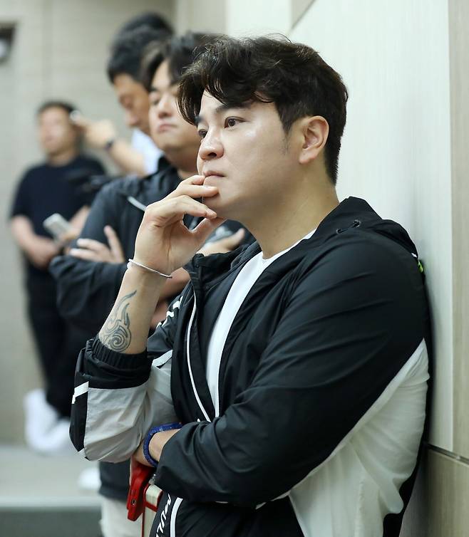 ▲ 대표팀 후배들의 금메달을 칭찬하면서도 리그 차원에서의 준비가 더 필요하다는 것을 역설한 추신수 SSG 육성총괄 ⓒSSG랜더스