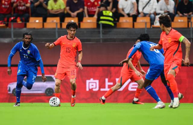 중국(빨간색) 축구대표팀 경기. /사진=중국 축구협회 홈페이지