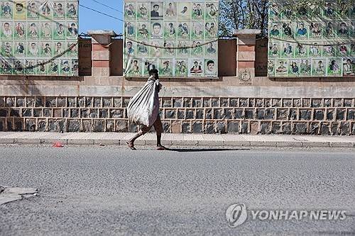 후티가 장악하고 있는 예멘 수도 사나 [로이터=연합뉴스. 재판매 및 DB 금지]