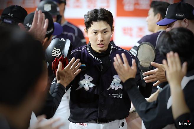 시즌 200안타 고지에 선착한 kt 최원준 [kt wiz 제공. 재판매 및 DB 금지]