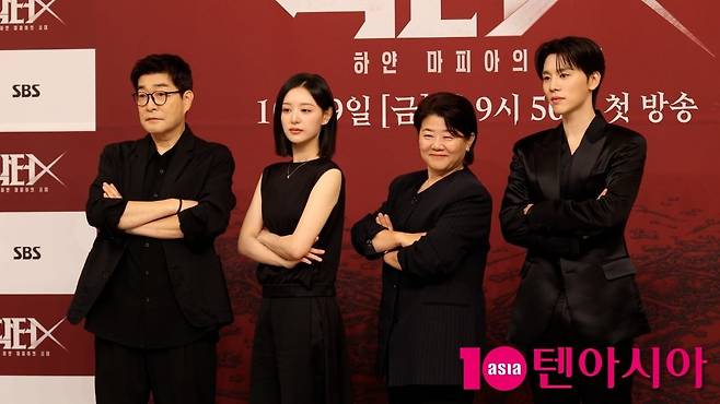 '닥터X : 하얀 마피아의 시대' 출연진이 7일 열린 제작발표회에 참석한 모습이다. / 사진=텐아시아DB