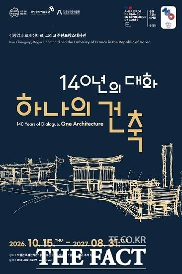 '김중업 주한프랑스대사관 특별전' 포스터. /안양시