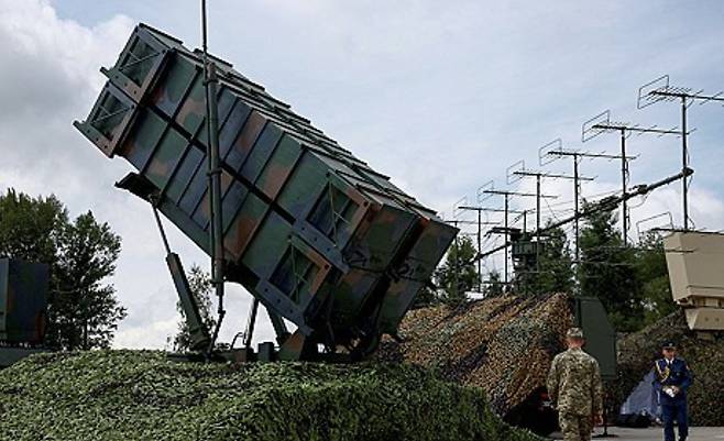 4일 우크라이나의 한 비공개 지역에 배치된 패트리엇(Patriot) 방공체계 발사대. 2024.8.04 [사진=REUTERS/연합뉴스]