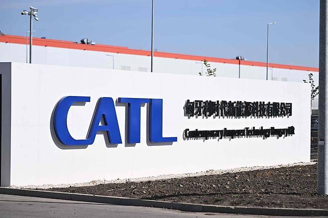 헝가리 데브레첸에 위치한 중국 배터리 제조사 CATL의 셀 공장. [AFP]