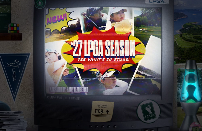 2027시즌 LPGA 투어 스케줄을 알리는 영상 화면. LPGA 투어 홈페이지 캡처