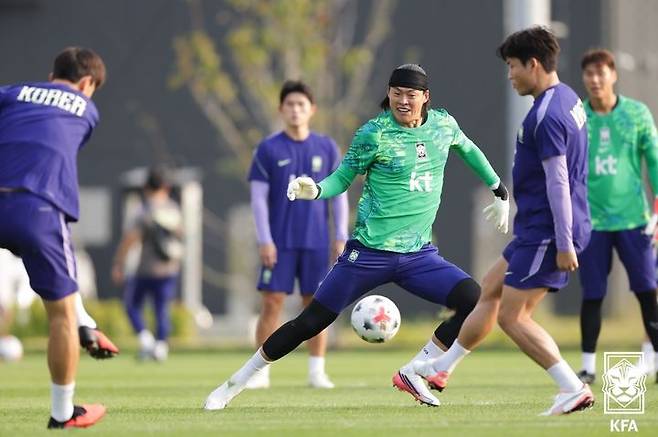 [서울=뉴시스] 한국 남자 축구대표팀의 구성윤. (사진=대한축구협회 제공) *재판매 및 DB 금지