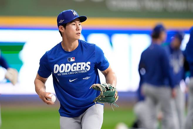 LA 다저스 김혜성이 NLCS 로스터에서 제외됐다. AP연합뉴스