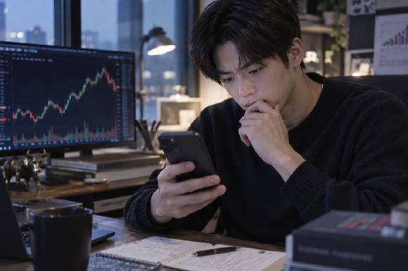 고민하는 투자자 이미지. [사진=챗GPT AI 생성 이미지]