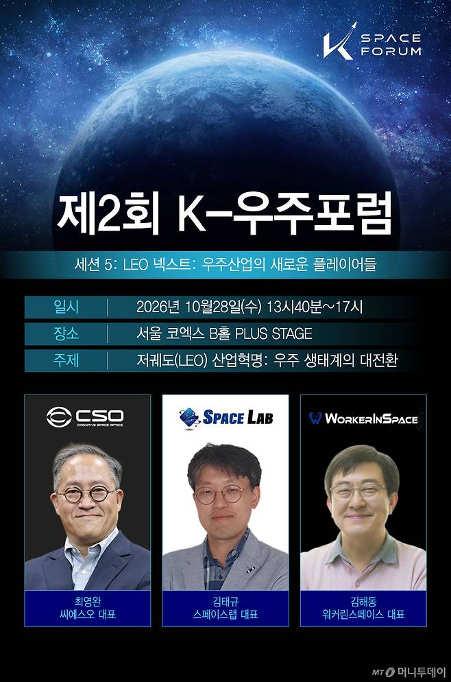 제2회 K-우주포럼 저궤도 산업혁명 우주생태계의 대전환/그래픽=윤선정