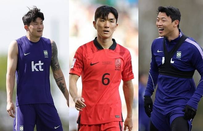 김민재, 황인범, 황희찬. 대한축구협회 제공