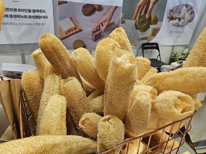 천연 수세미. 김광우 기자.