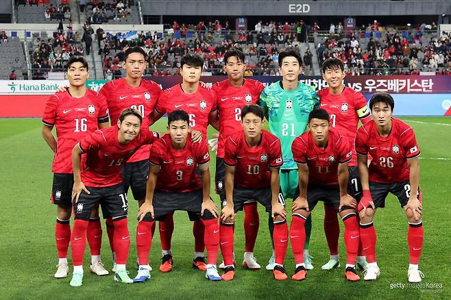 한국 축구대표팀. 사진=게티이미지코리아