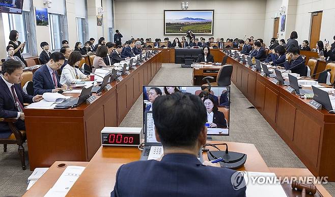 기후에너지환경노동위원회 국정감사 [연합뉴스 자료사진]
