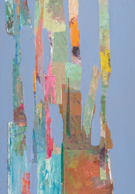 강민정, 흔적, 162.2x93cm, mixed media on panel, 2023
