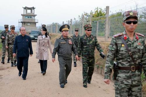북한 박정천·김여정, 남부국경 요새화 공사 현장 시찰 (평양 조선중앙통신=연합뉴스) 박정천 북한 국방성 고문이 지난 20일 남부국경 요새화 공사 현장의 주요 지점들을 리일환 노동당 비서와 김여정 당 부장, 인민군 총참모부 주요 지휘관들과 함께 시찰했다고 조선중앙통신이 21일 보도했다. 2026.10.21 [국내에서만 사용가능. 재배포 금지. For Use Only in the Republic of Korea. No Redistribution]
