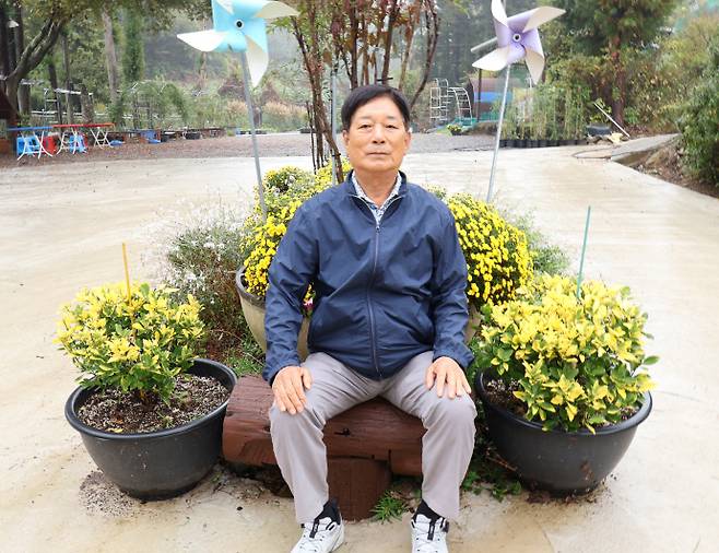 장수호 힐링정원 백의영 대표. /박정석 기자