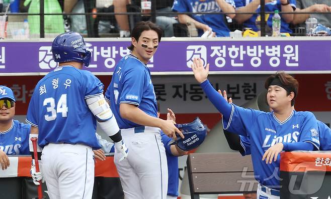 KIA 타이거즈 못지 않은 화력을 자랑하는 삼성 라이온즈. ⓒ 뉴스1 김기남 기자