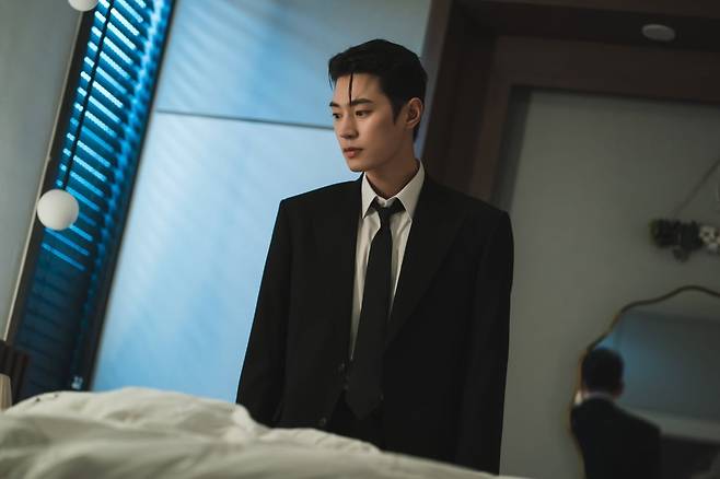 배우 박서함이 '너에게 다이브'에서 정우재 역으로 열연하고 있다. / 사진제공=디즈니+·채널A '너에게 다이브'