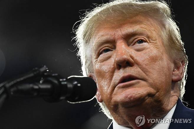 도널드 트럼프 미국 대통령 [AFP=연합뉴스. 재판매 및 DB 금지]