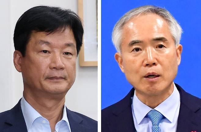 (왼쪽부터) 박균택, 양부남