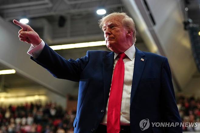 도널드 트럼프 미국 대통령 [AP=연합뉴스. 재판매 및 DB 금지]