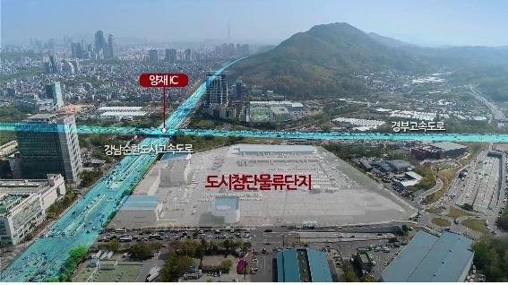 하림, 양재동 도시첨단물류단지 조성사업 본격화 (서울=연합뉴스) 하림산업이 9일 서울시에 도시첨단물류단지 조성을 위한 투자의향서를 제출하고, 단지 조성을 위한 기본 구상을 밝히며 서울 서초구 양재동에 추진하고 있는 도시첨단물류단지(도첨단지) 조성 사업을 본격화 했다.
    사진은 양재 도시첨단물류단지 조성 개요. 2020.9.9
    [하림산업 제공. 재판매 및 DB 금지] photo@yna.co.kr