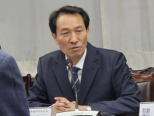 우상호 강원도지사 [촬영 이재현]