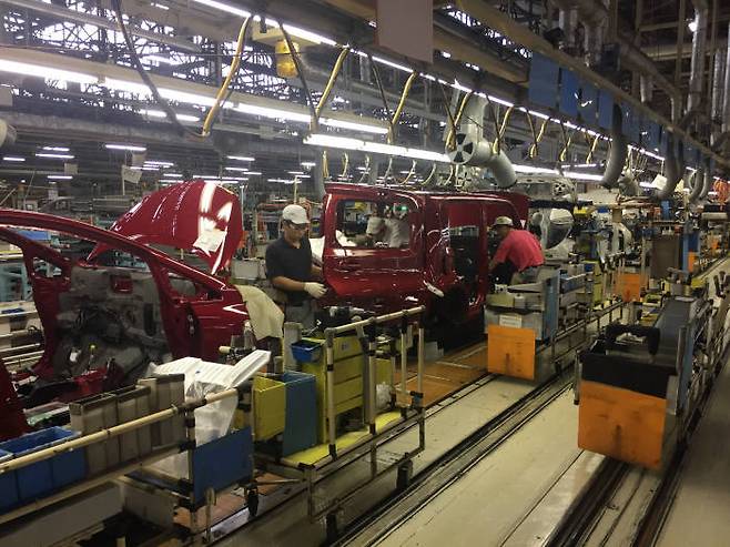 닛산 오파마 공장 내부 모습