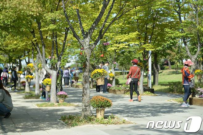 지난해 10월 성남시청 공원에서 열린 경기정원문화박람회 때 모습.(성남시제공)© News1