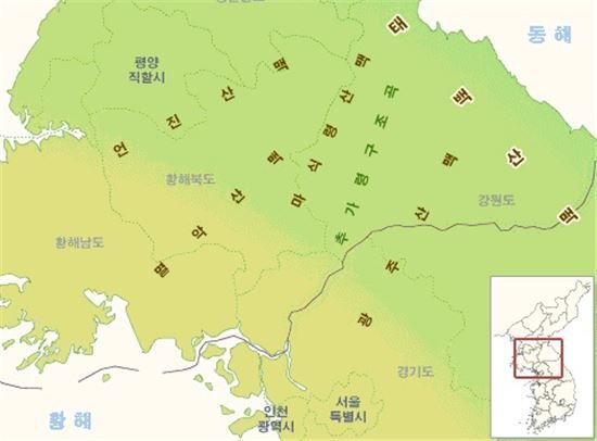 남북한 휴전선 일대에 걸쳐져있는 추가령구조곡은 휴화산들이 늘어선 지형이지만 휴전선 일대에 걸쳐져서 조사가 거의 이뤄지지 못한 지역이며 백두산 재분화시 어떤 영향을 받을지 예측하기 어려운 지역이다.(사진=두산백과)
