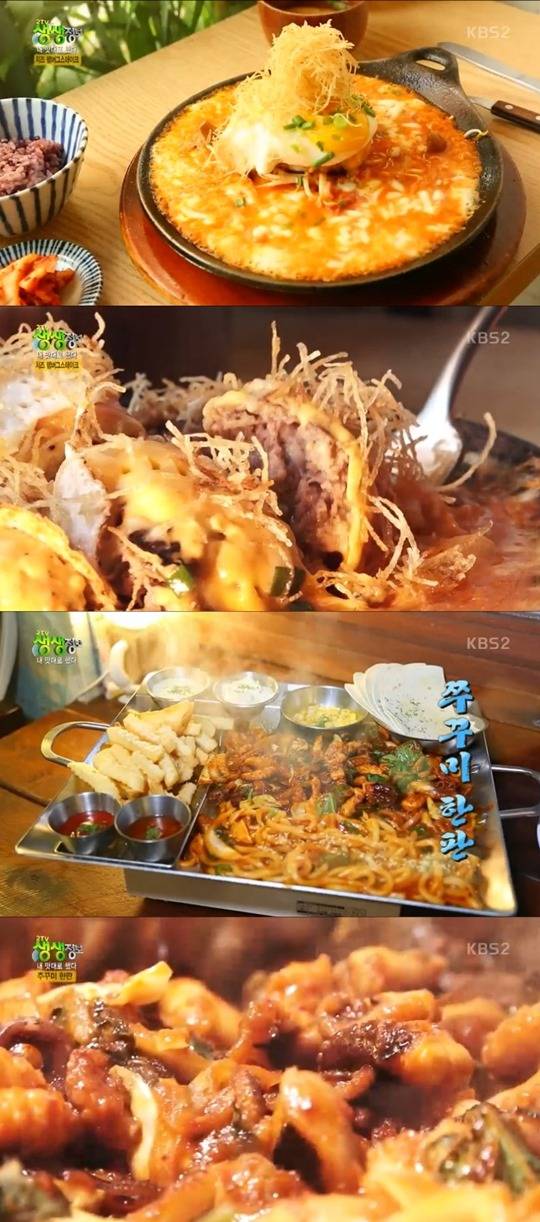 치즈햄버그스테이크 쭈꾸미 한판 2TV 생생정보