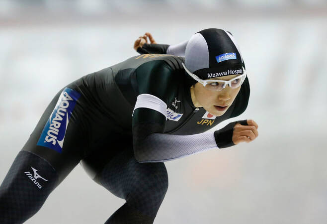 올해 스피드스케이팅 여자 500m에서 일본인으로는 처음으로 세계 챔피언에 오른 고다이라 나오. 국제빙상경기연맹(ISU) 누리집
