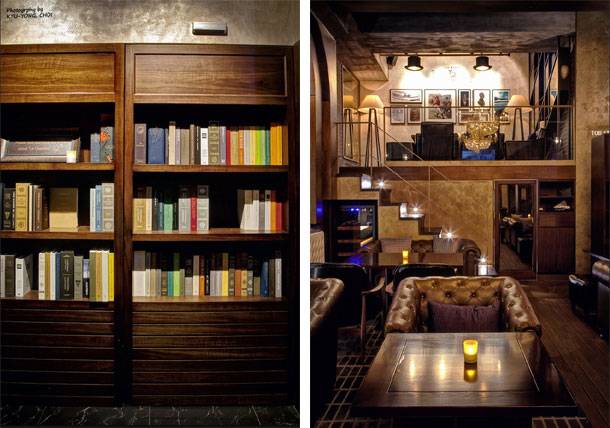 서재 같은 `르챔버` 입구를 지나면 아는 사람만 알음알음 찾아온다는 바 내부가 펼쳐진다.