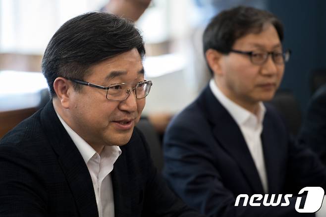 윤호중 더불어민주당 의원.© News1 성동훈 기자