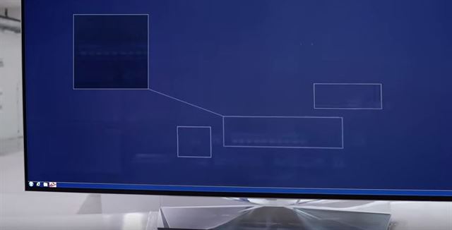 지난 8월 삼성전자가 제작해 배포한 영상 일부. 게임을 12시간 실행한 뒤 잔상이 생긴 OLED TV 화면을 보여주고 있다. 유튜브 캡처