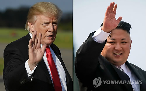 도널드 트럼프 미국 대통령과 김정은 북한 노동당 위원장