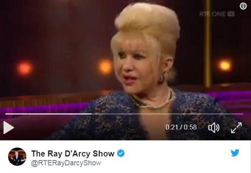 인터뷰하는 이바나 트럼프