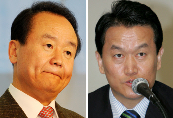 주성영 전 의원(왼쪽), 박주원 최고위원
