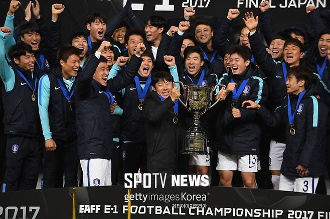 ▲ 한국이 2017 동아시안컵(EAFF E-1 풋볼 챔피언십)에서 통산 4번째 우승을 차지했다.