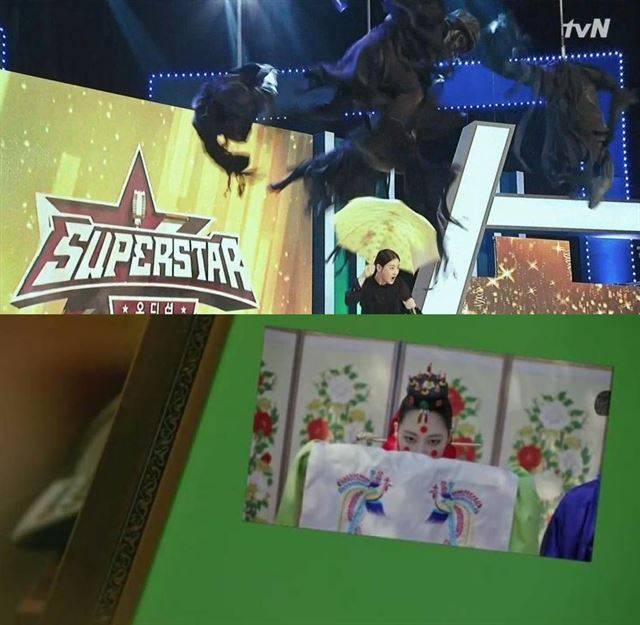 지난 24일 전파를 탄 tvN 토일드라마 ‘화유기’. 방송 지연과 미흡한 CG처리 화면으로 방송이 중단되는 대형 사고가 발생했다. 방송화면 캡처